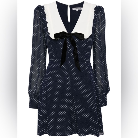 Reformation Edalene Dress Size 4 - Picture 2 of 13